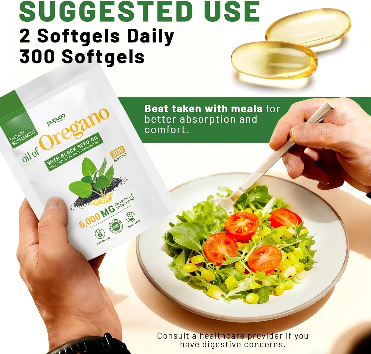 Resilia Oil Of Oregano With Black Seed Oil 6,000MG 300 Softgels (Fast Delivery)