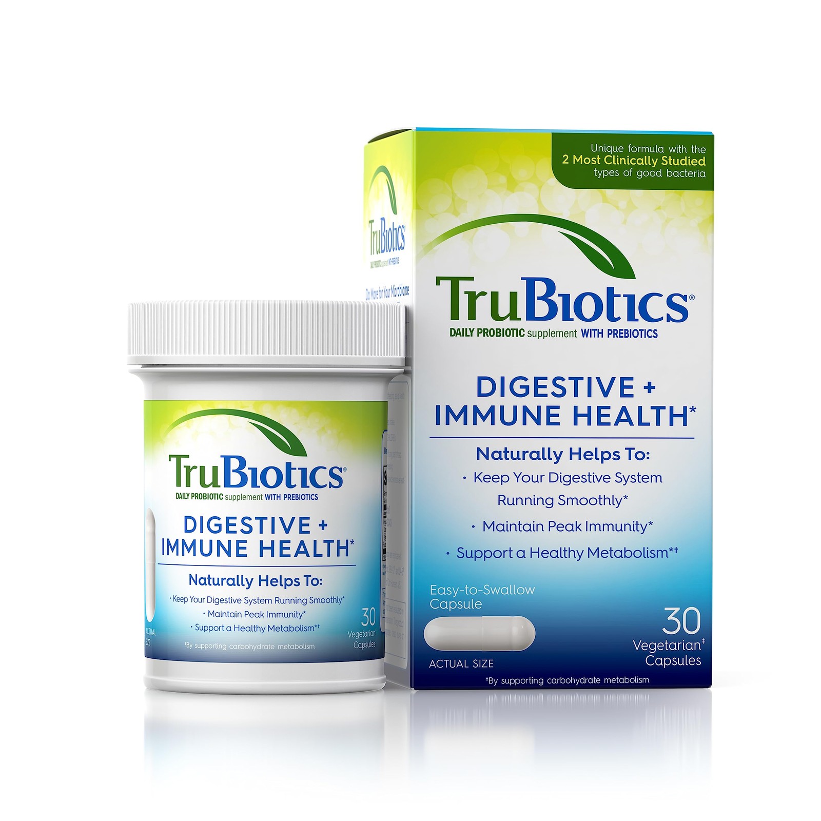 Probiotics for Digestive Health, Immune Support, Gas Relief, 30 Capsules