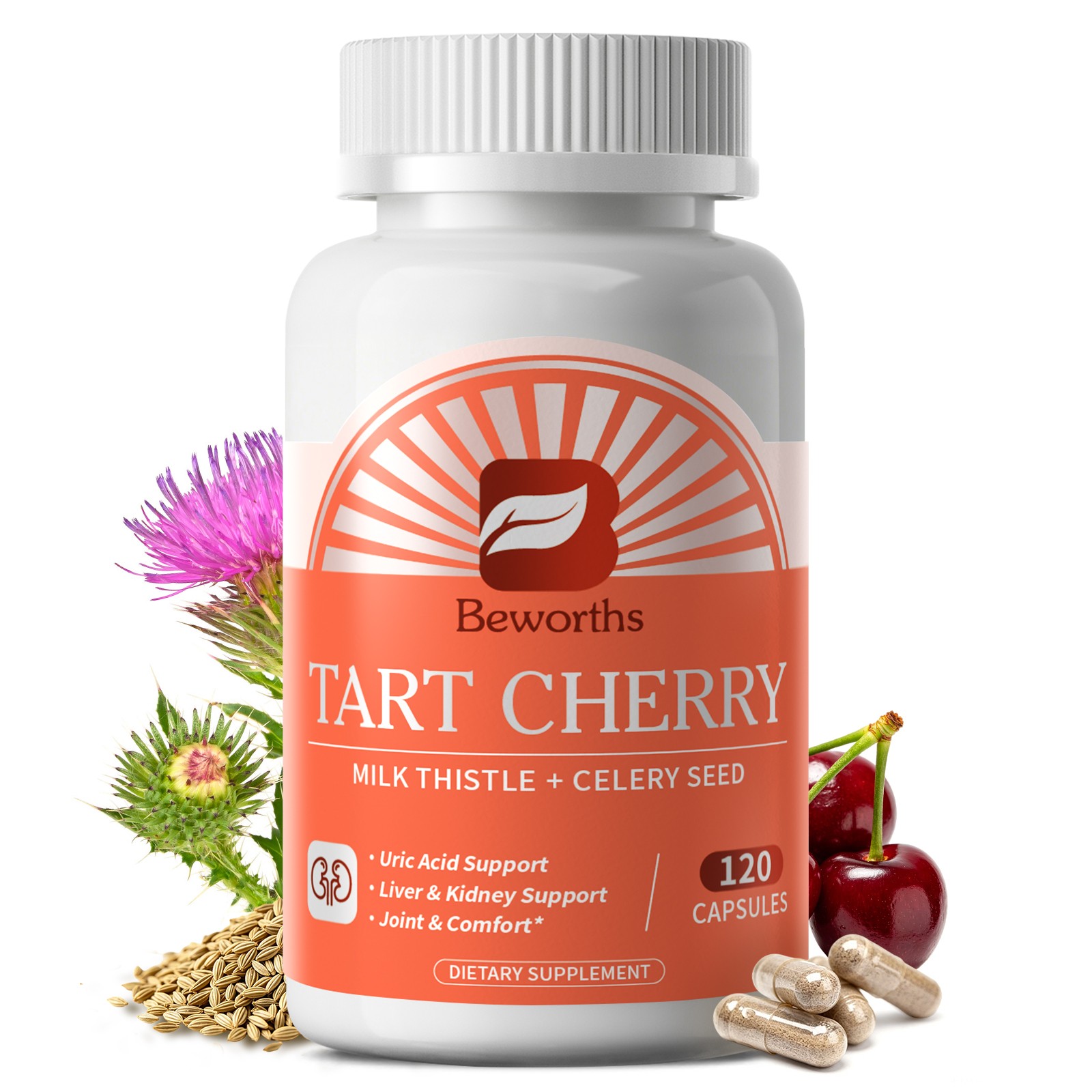 120pcs Milk Thistle Liver Detox & Colon Cleanse,Natural Liver Health Support