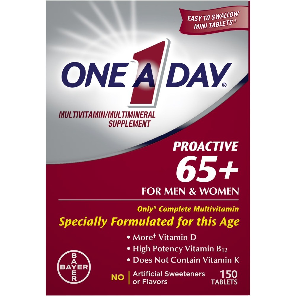 65+ Multivitamin Tablets for Men and Women, 150ct
