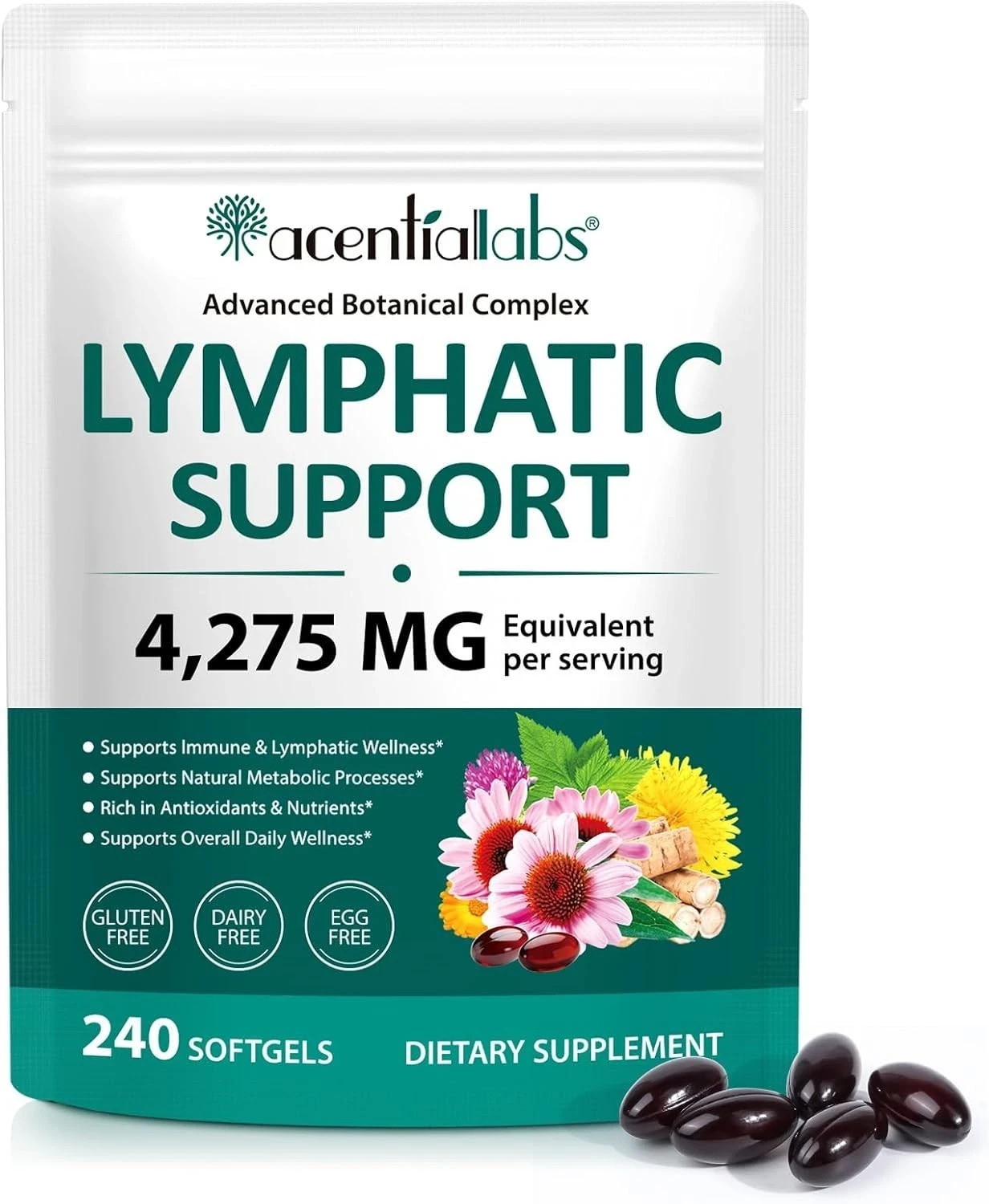 Lymphatic Drainage Support ~ Herbal Lymph System Support Supplement