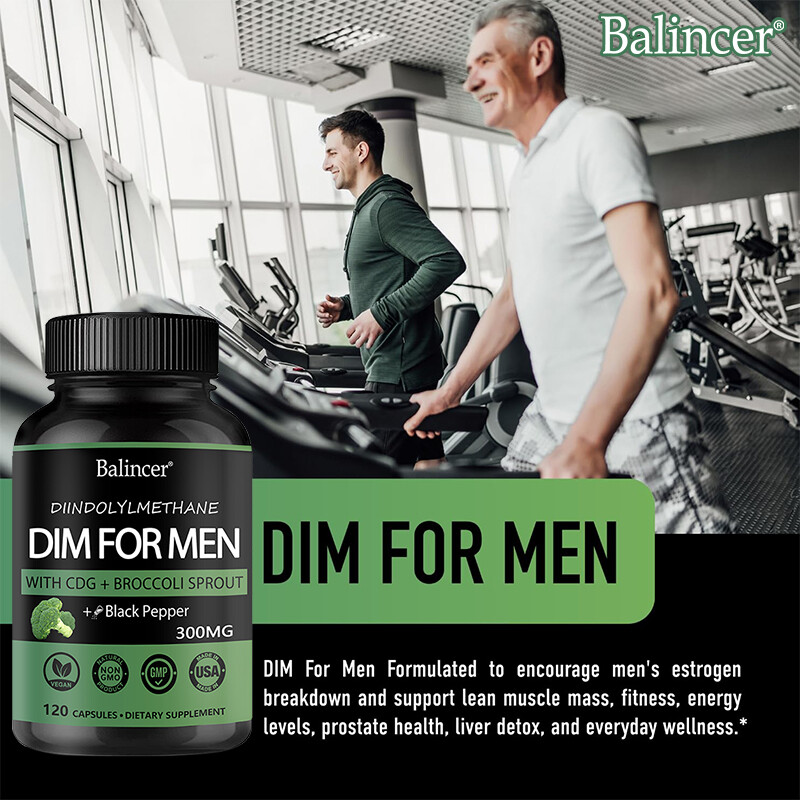 DIM(Diindolylmethane) 300mg-with Black Pepper-Premium Hormonal Support Formula