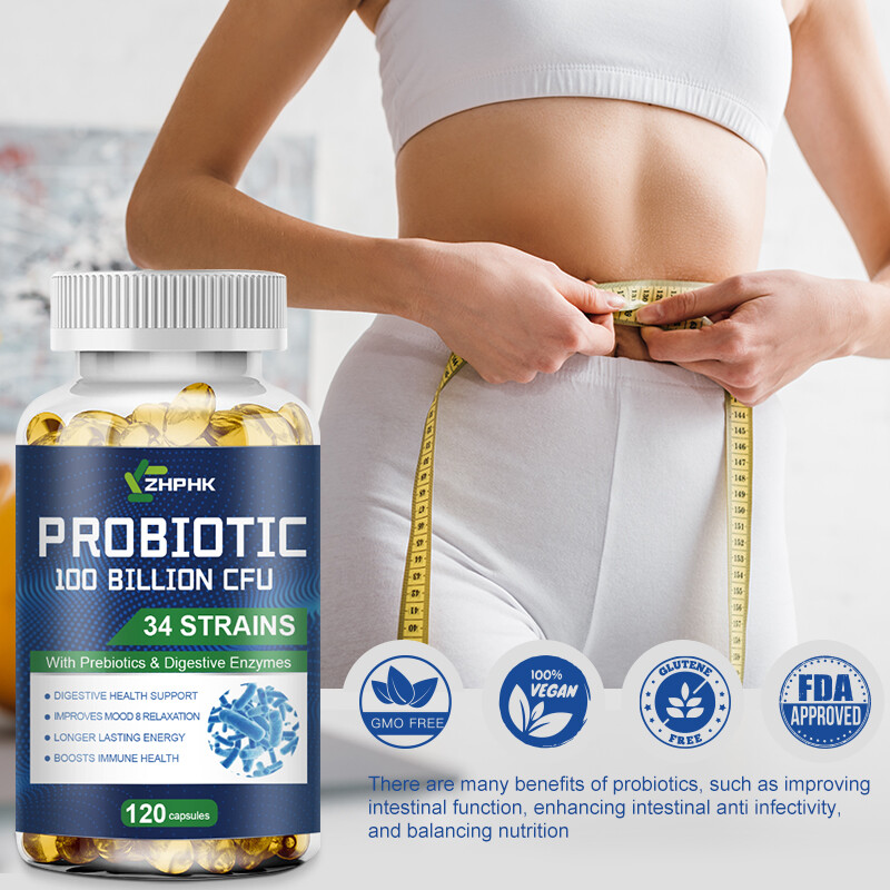 Digestive Enzymes Prebiotic & Probiotics Gas, Constipation & Bloating Relief 120