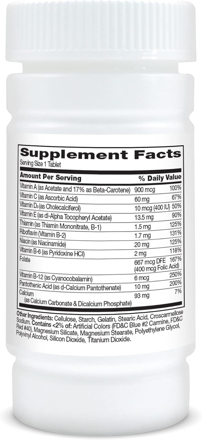 One Daily Essential Multivitamin Tablets – 100 Count for Optimal Health