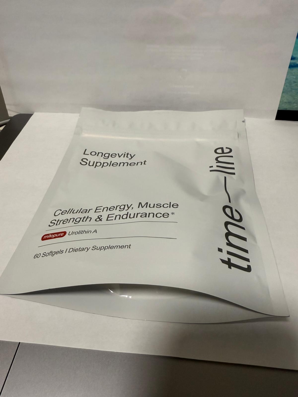 Time-Line Mitopure Urolithin A 500mg – 60 Softgels – Longevity Supplement –07/27