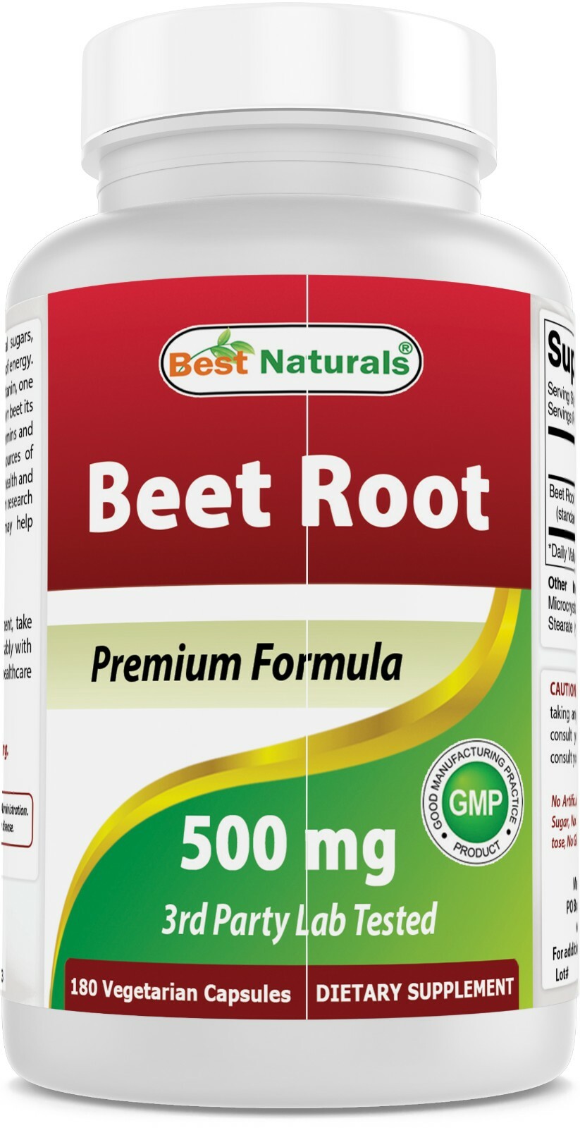 Best Naturals Beet Root Powder 500 Mg 180 Count Aids in Healthy Circulation