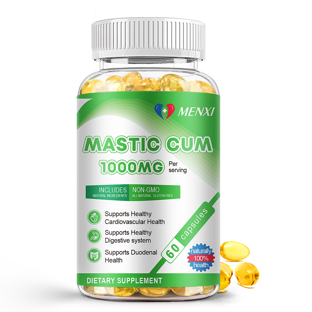 120 Mastic Gum Capsules 1000mg Support Gastrointestinal Health, Digestive System