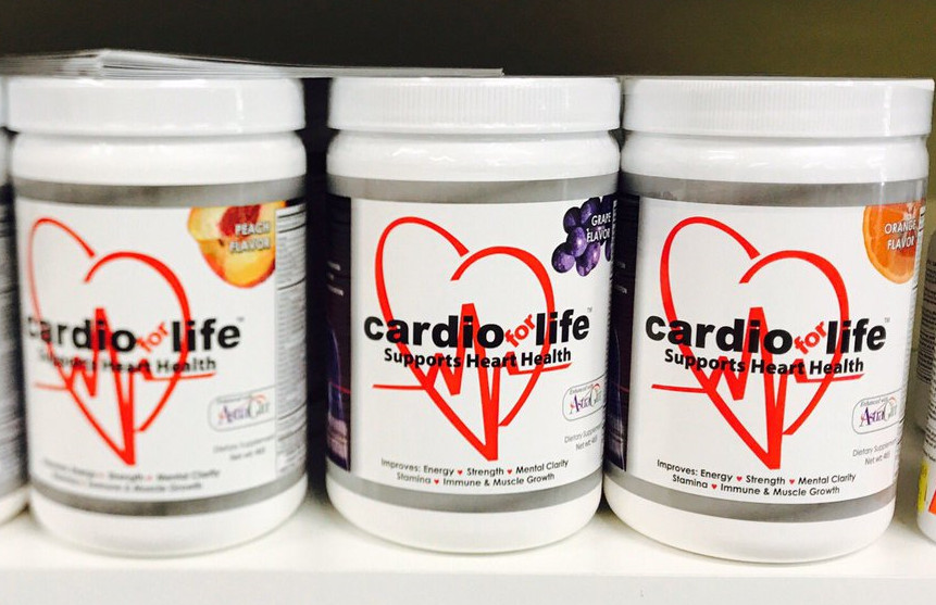 (3) CARDIO FOR LIFE 16oz L-ARGININE MICROPOWDER ORANGE GRAPE PEACH AVAILABLE