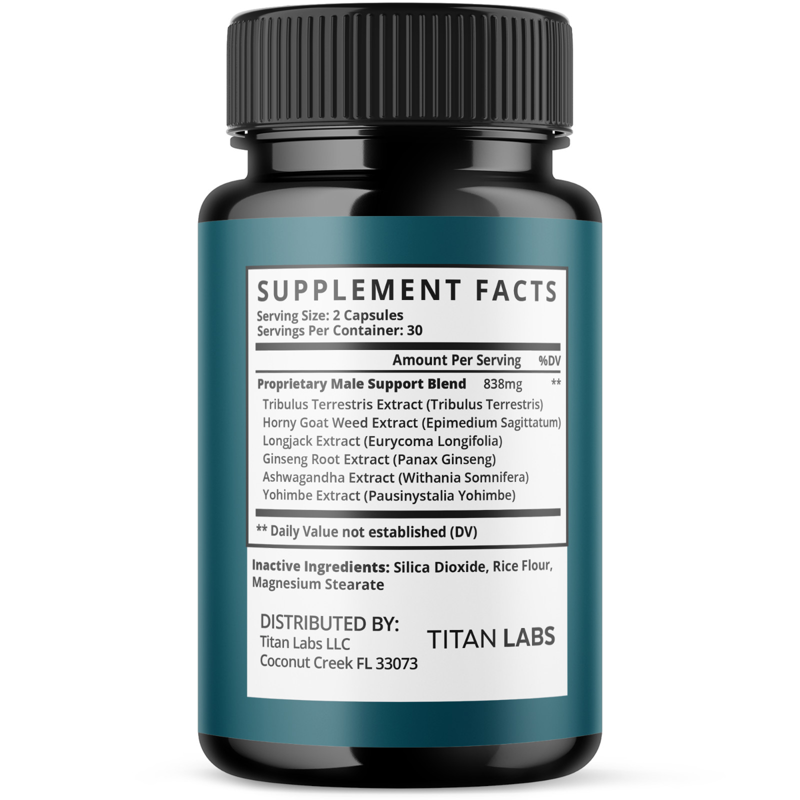 (1 Pack) Tstrive Advanced Male Support Performance Supplement 60 Capsules