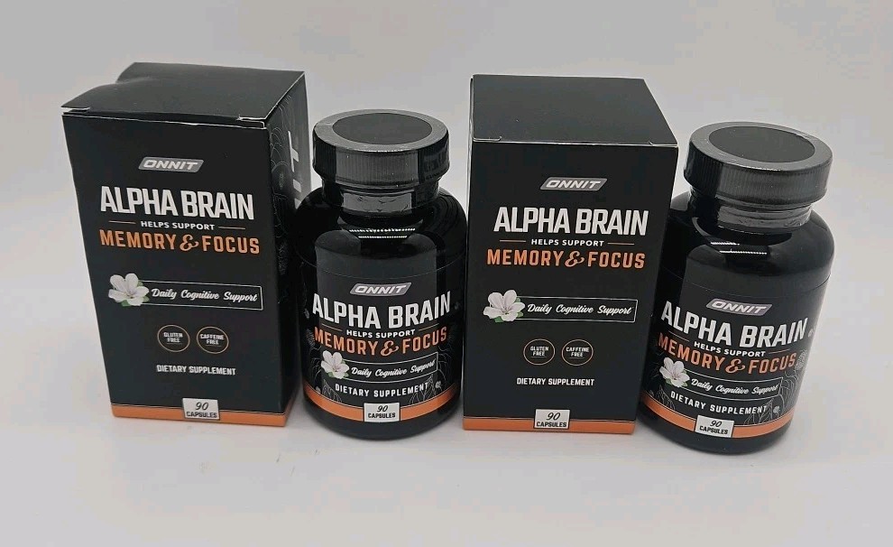 2 Onnit Alpha Brain All-in-One Product for Energy Management – 90 Tablet 04/27