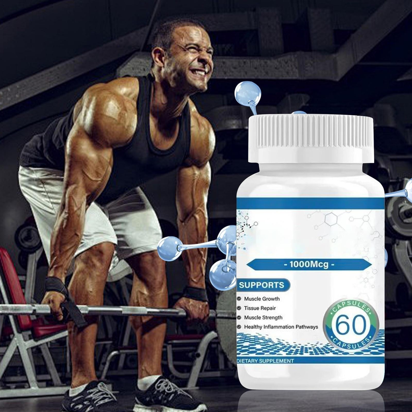 BCP-157Collagen Peptides 1000 Mcg 60 Count Sports Fitness Recovery Muscle Supply