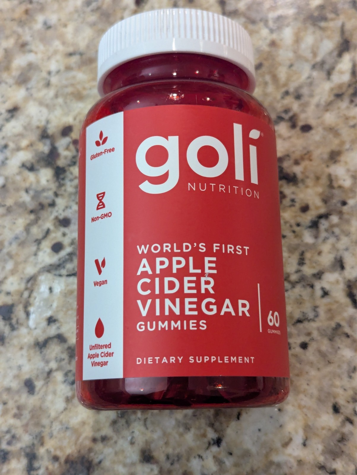 Goli Nutrition Apple Cider Vinegar ACV Gummies 60 count exp: 11/2027