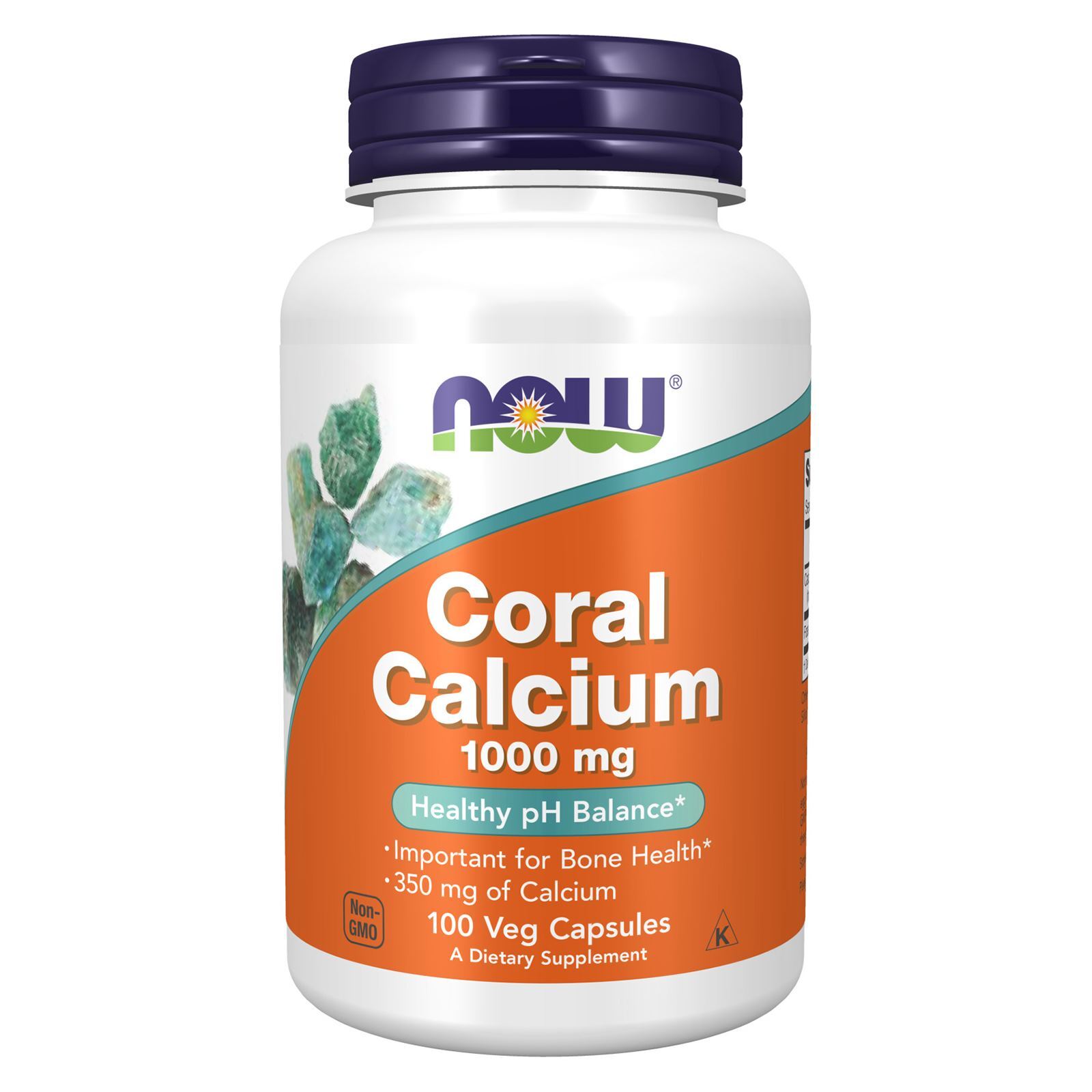 NOW FOODS Coral Calcium 1000 mg 100 Veg Capsules