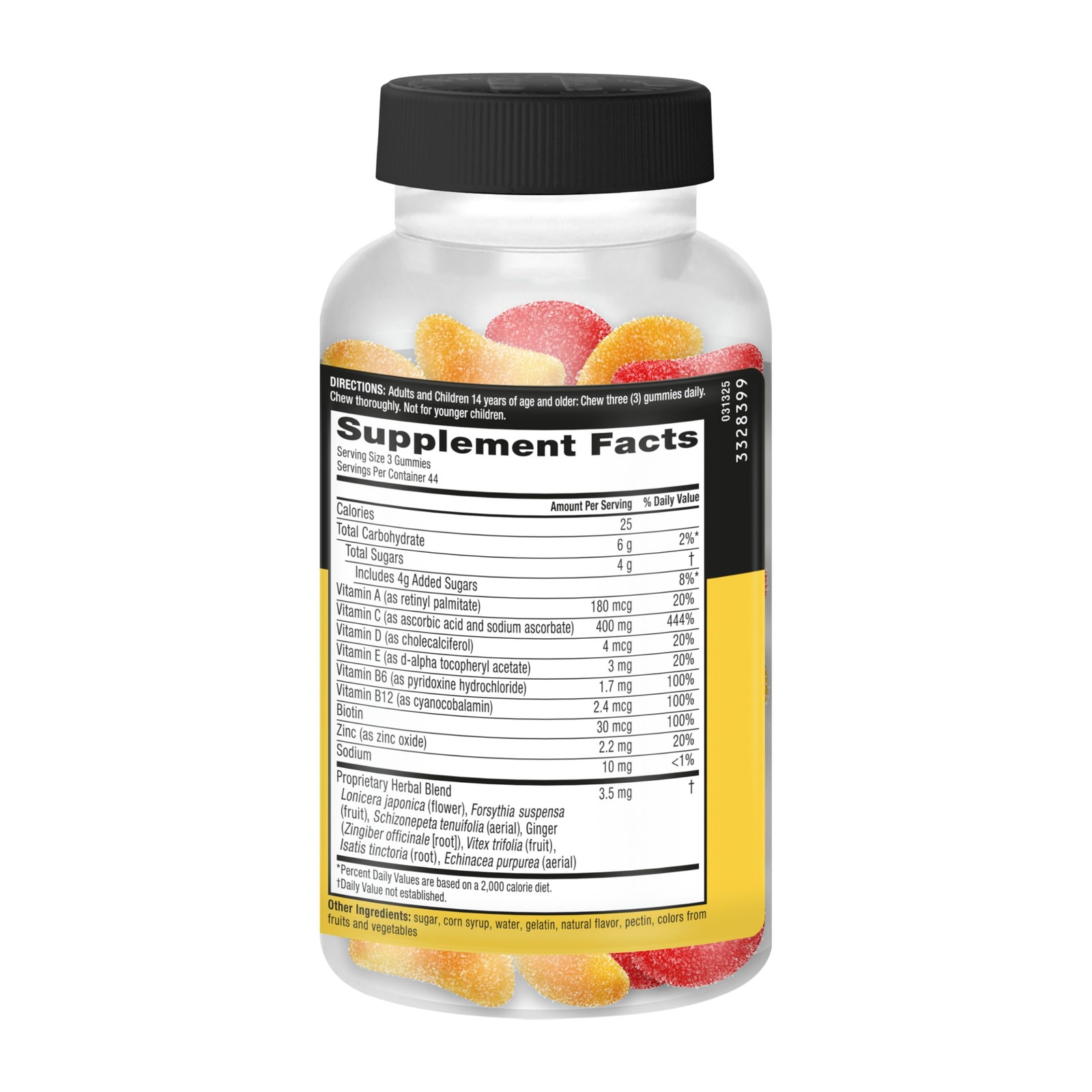 Airborne Immune Essentials 132 Count (Pack of 1), Orchard Fruit Flavor
