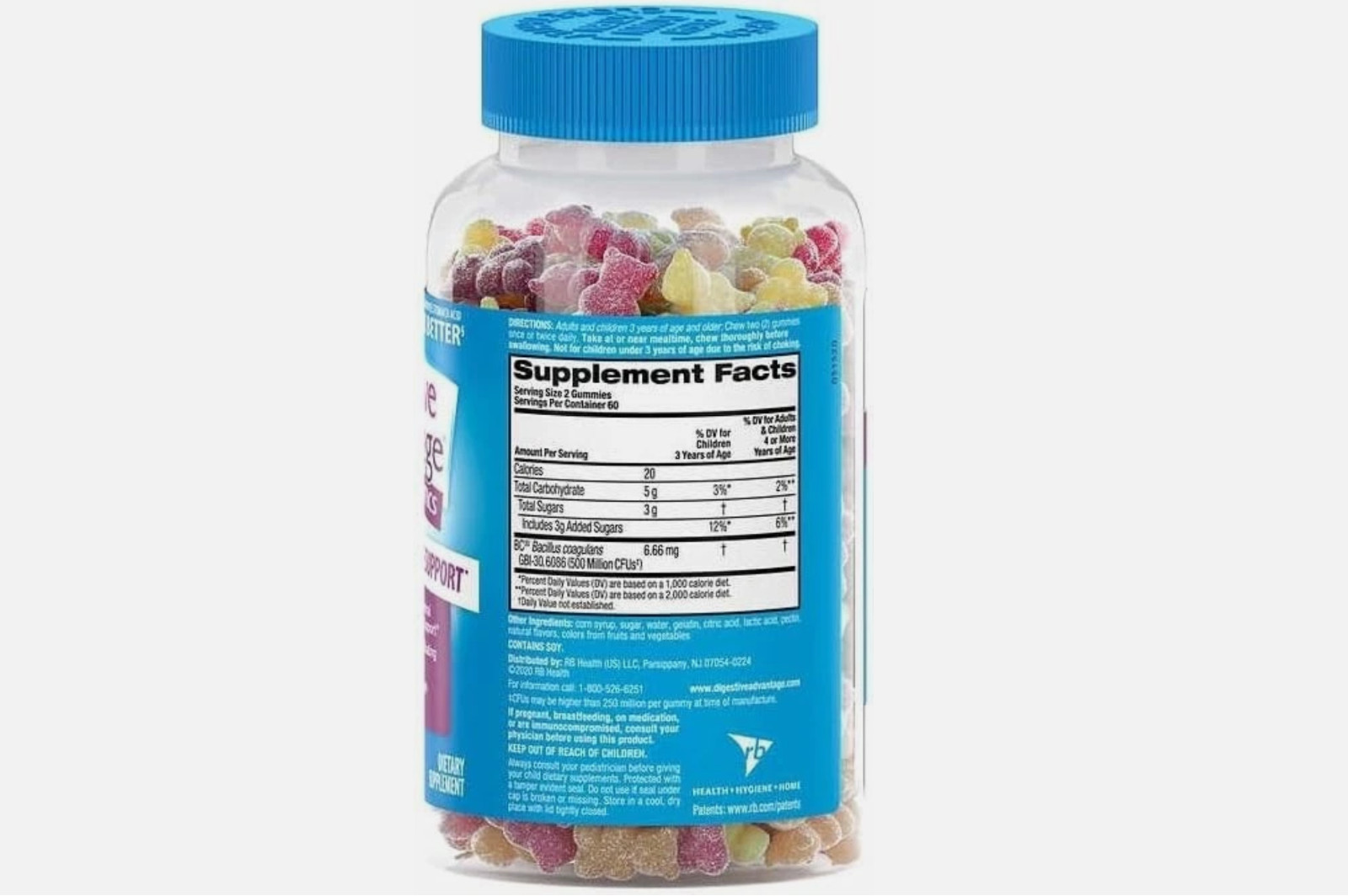 Schiff Digestive Advantage Probiotic Gummies – 120 Count– Daily Digestive Health