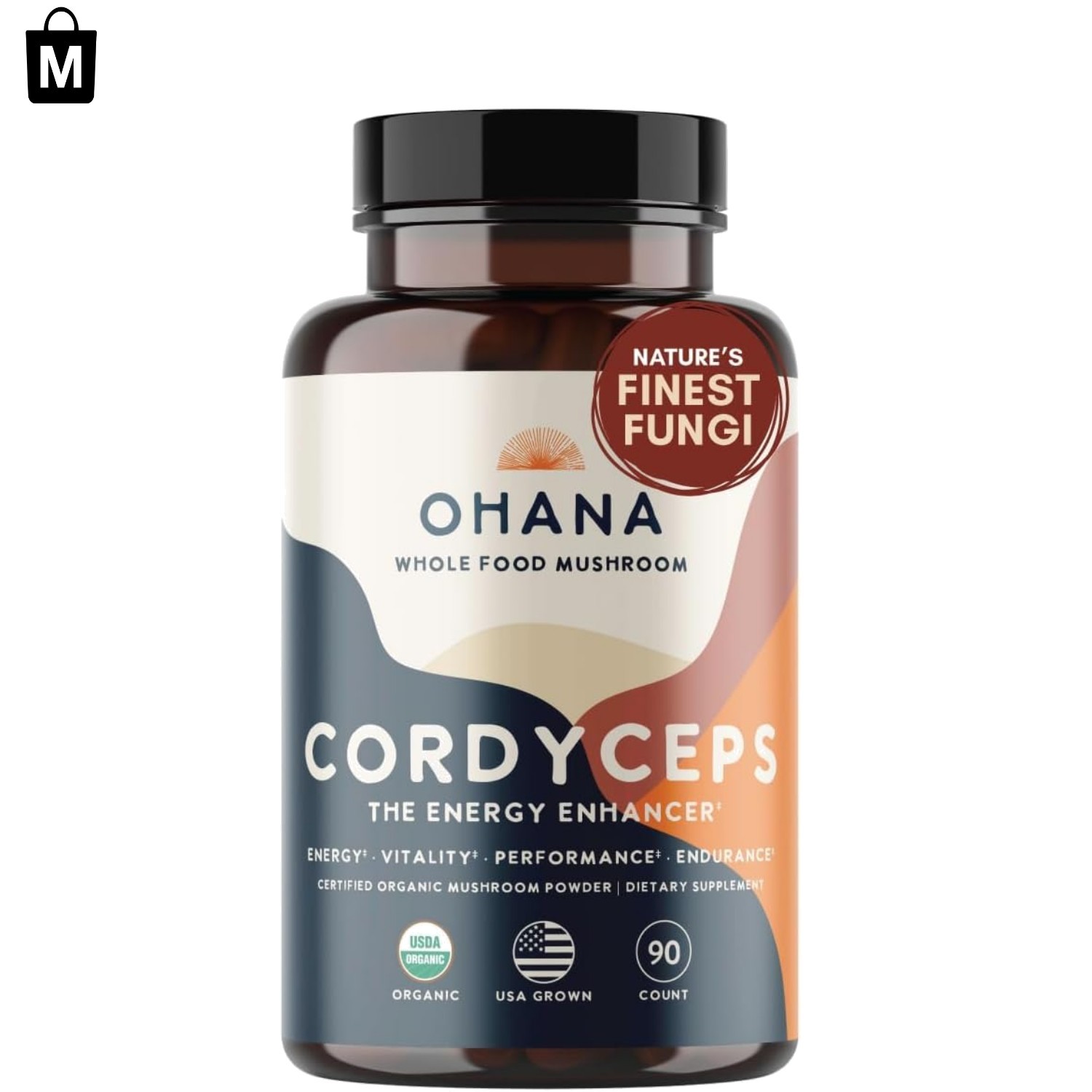 USDA Organic Cordyceps Supplement – Non-GMO and Gluten-Free Energy Boosting
