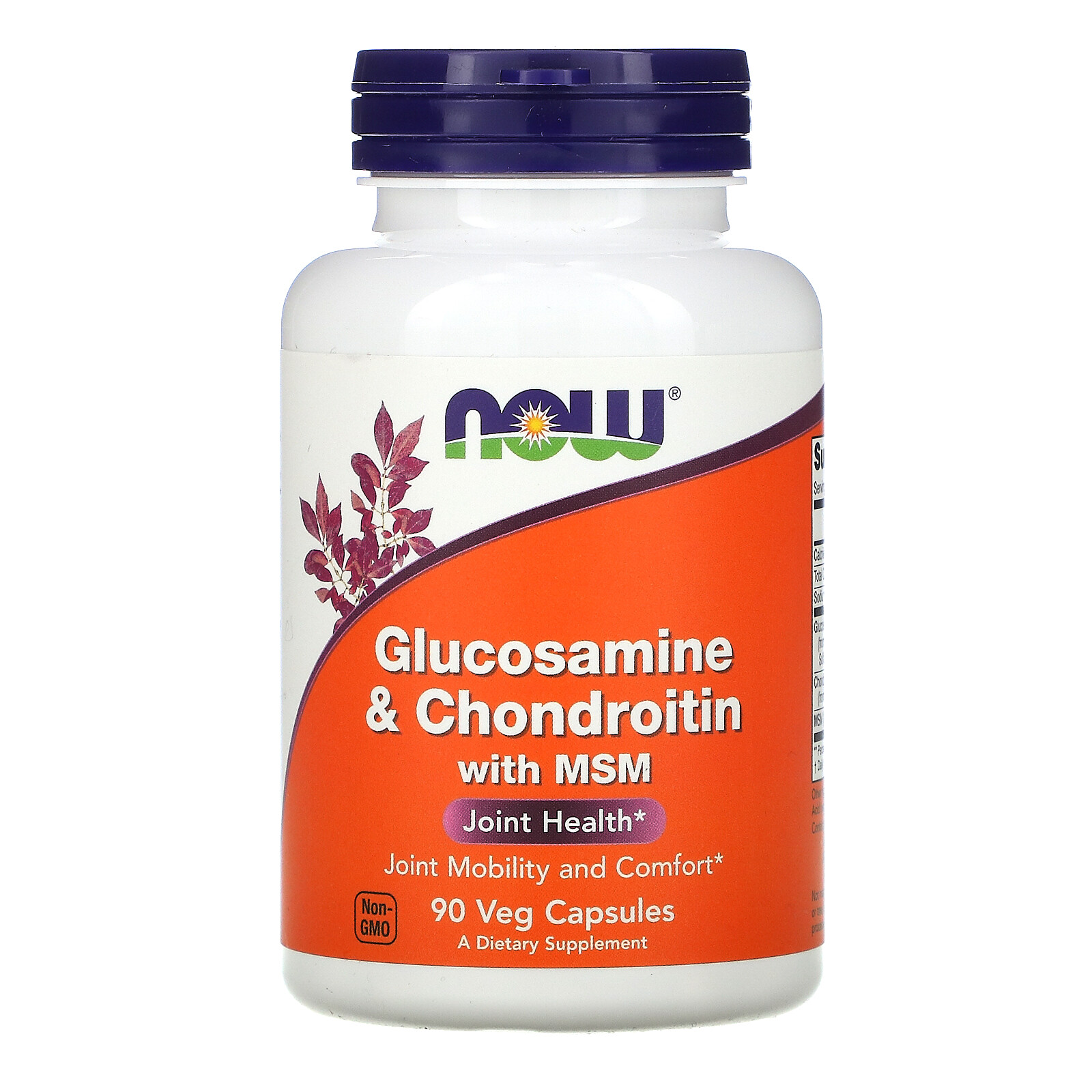 Now Foods Glucosamine Chondroitin with MSM 90 Capsules GMP Quality Assured
