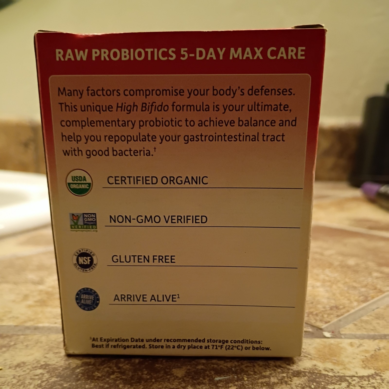 Garden of Life Raw Probiotics 5-Day Max Care 400 Billion Cfu 2.4 oz Pwdr