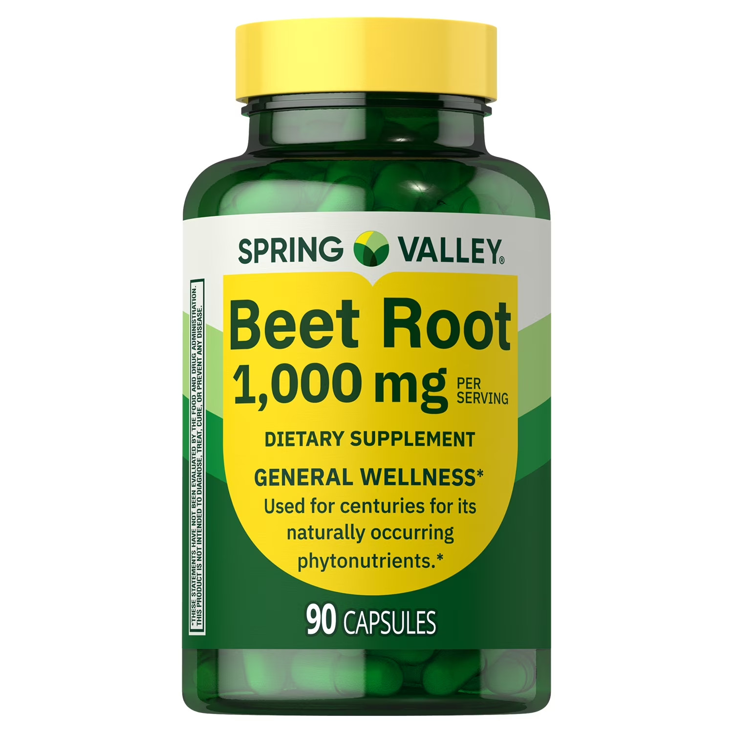 New Spring Valley Beet Root Dietary Supplement, 1000 mg, 90 Count