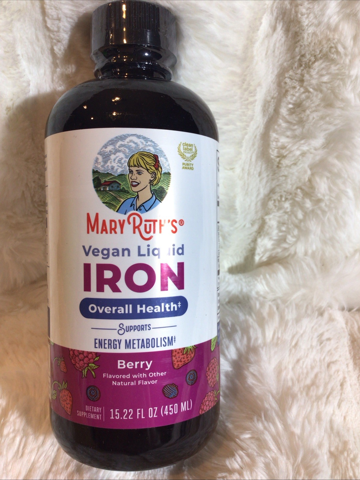 Mary Ruth’s Vegan Liquid Iron 15.22 Fl Oz Berry