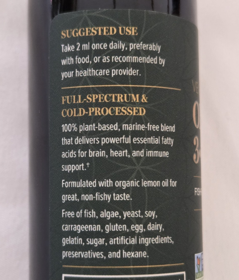 Global Healing Organic Omega 3 6 9 & 7 (Seaberry CO2 Extract) – Fish-Free