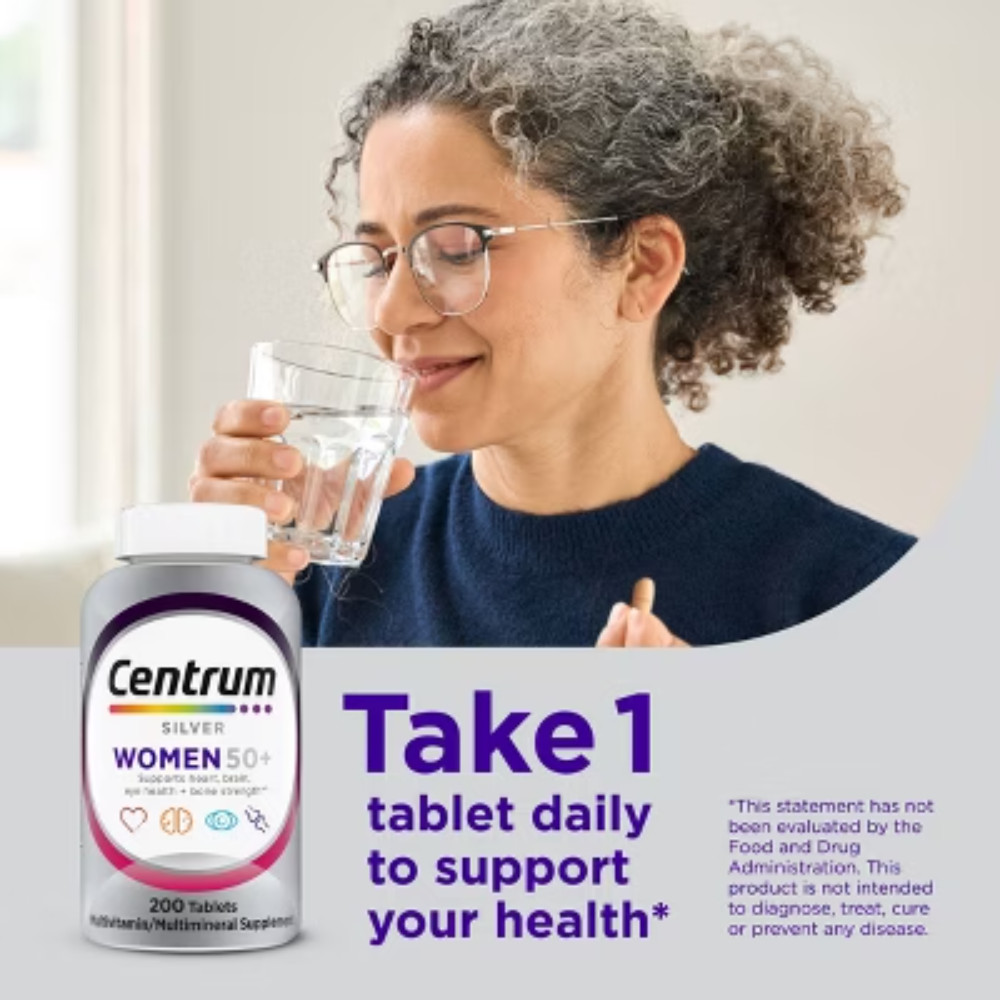 Centrum Silver Women 50+ Multivitamin / Multimineral Dietary Supplement Tablets