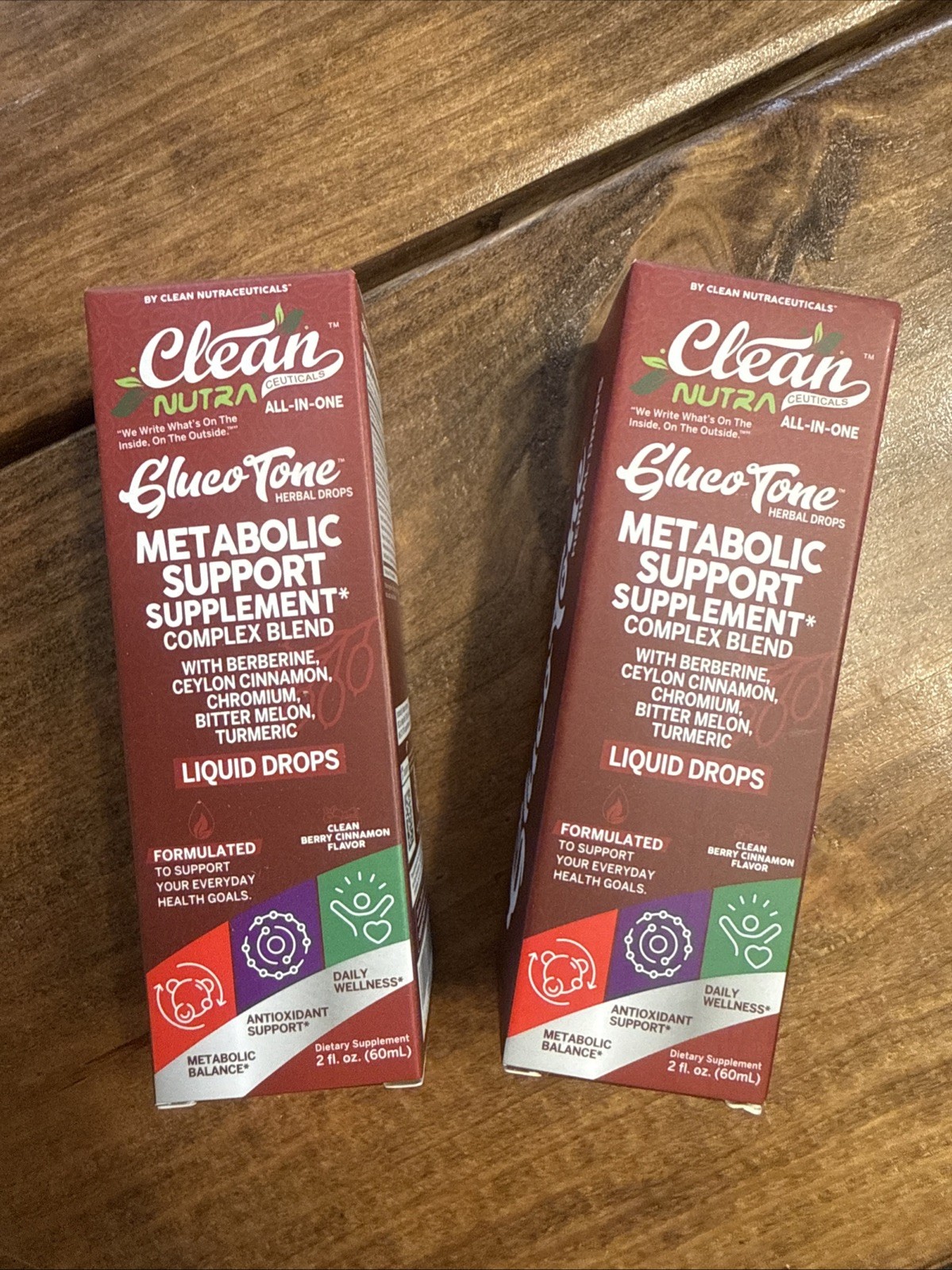 Clean Neutral All-In-One Metabolical Support Supplement Drops Bundle Of 2