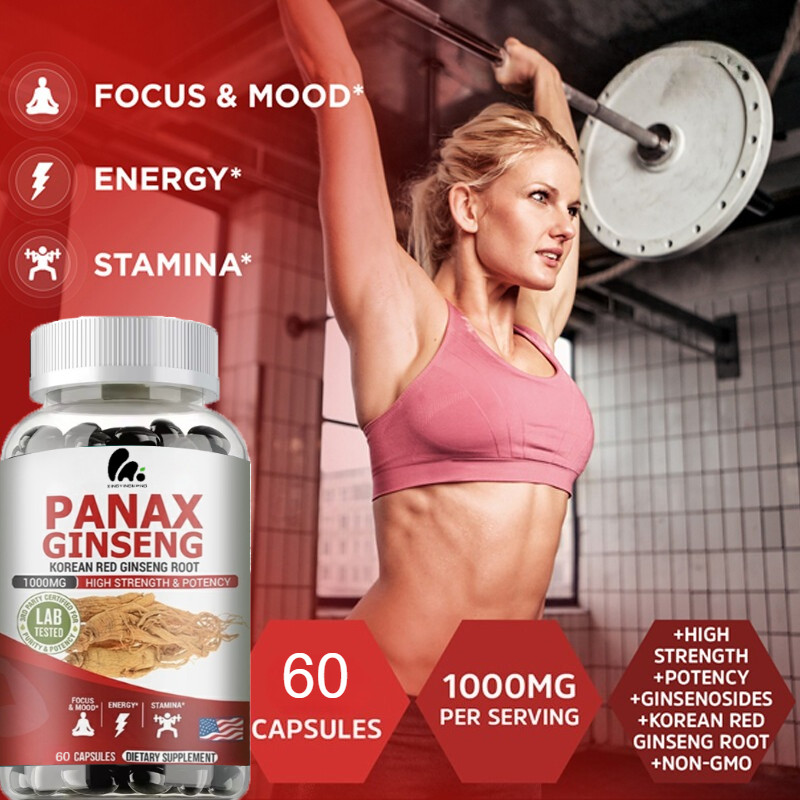 Ginseng capsules – 100% natural – improve physical function – endurance NEW