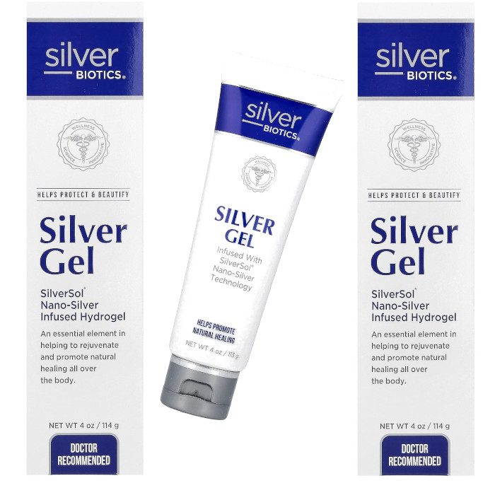 American Biotech Labs Silver Gel Infused Hydrogel 4 oz Each (Pack of 2)