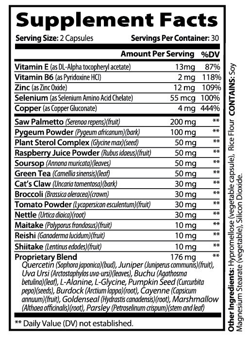 Jertaris Prostate Relief Pills for Men -60 Capsules