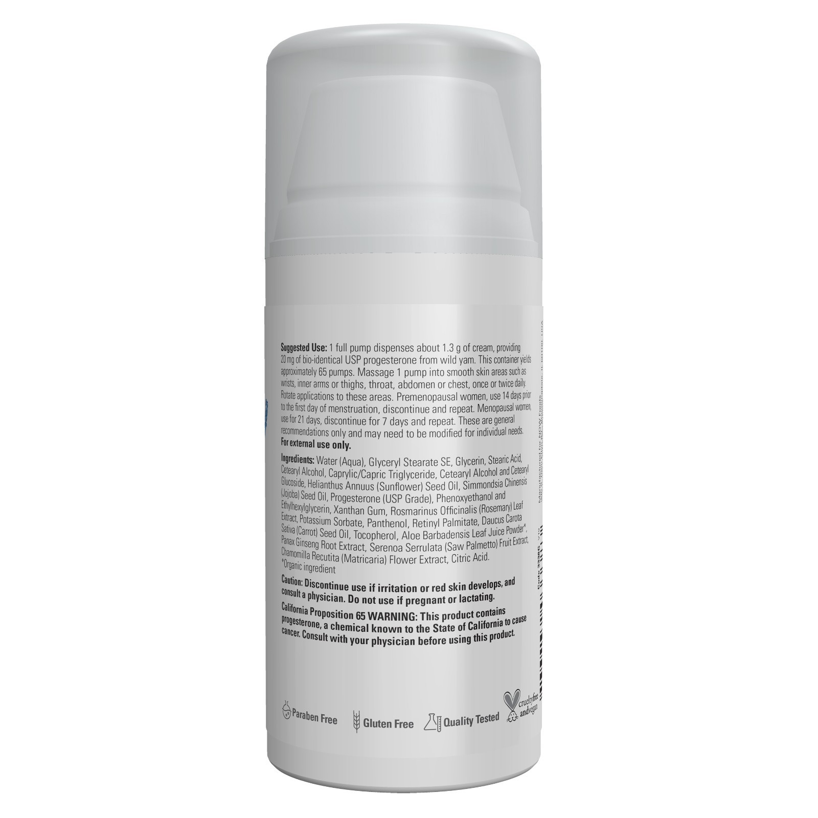 NOW Progesterone from Wild Yam Balancing Skin Cream 3 oz (2-Pack) EXP 02/2028