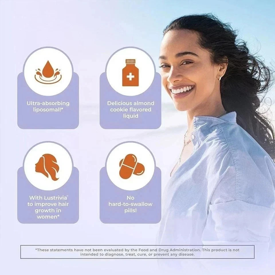 Mary New Ruth’s Women’s Hair Growth MAX Lipsomal With Lustriva (Combo pack)