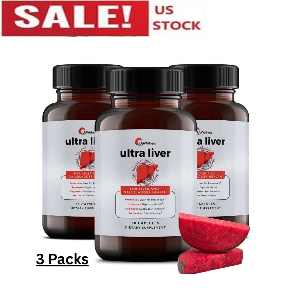 UpWellness 3pcs Ultra Liver Supplement for Liver Health and Gallbladder Support