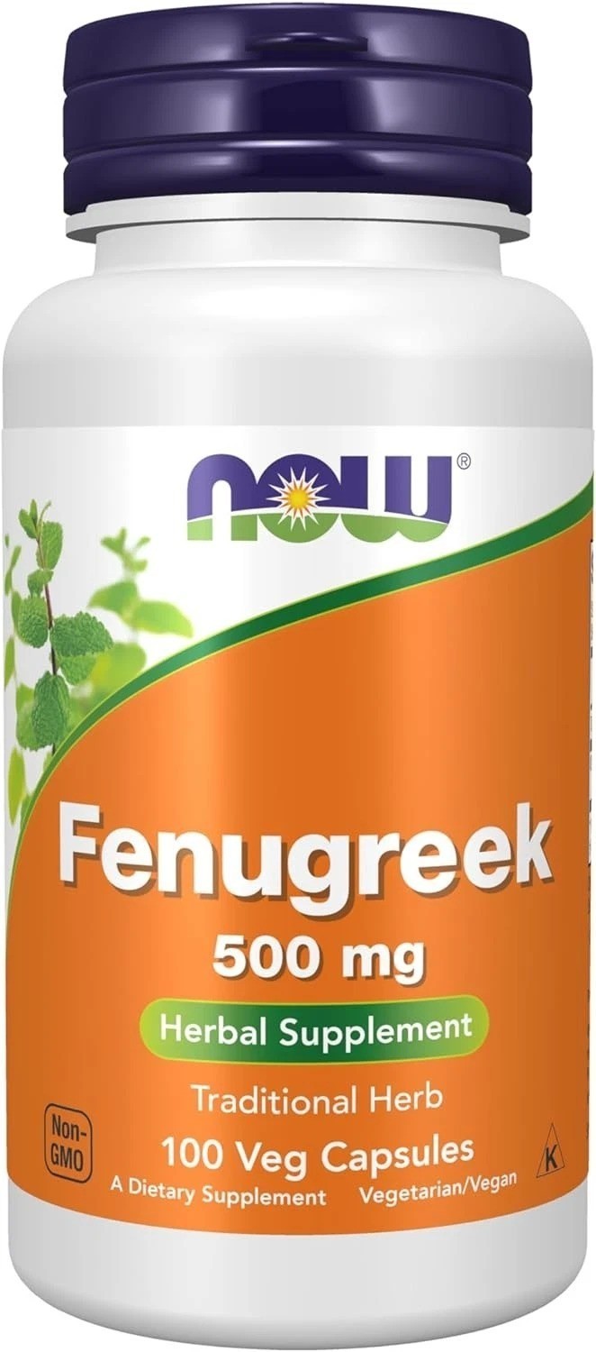 NOW Supplements, Fenugreek (Trigonella foenum-graecum) 500 mg, Herbal Supplement