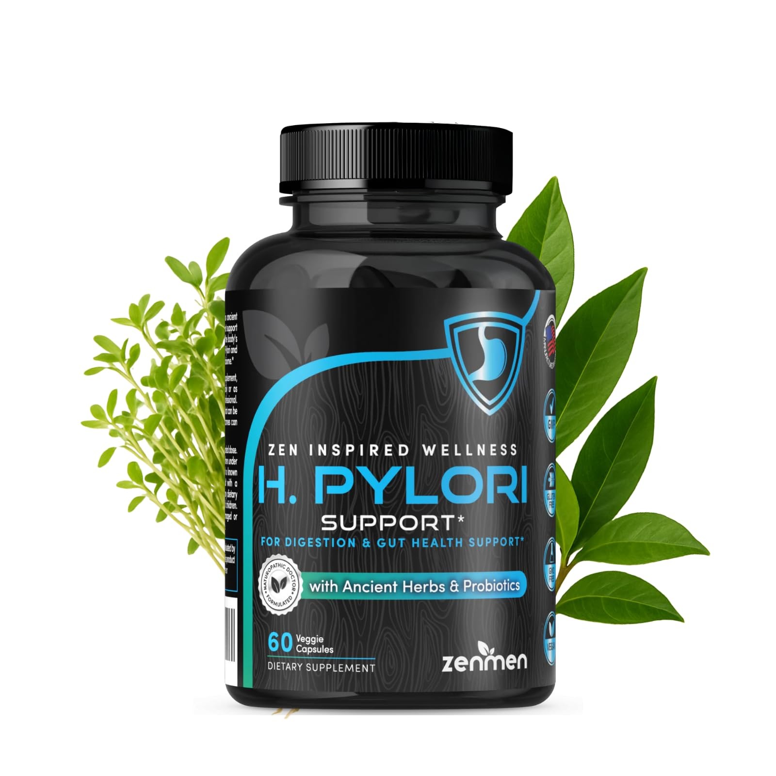 H. Pylori Support | Lactobacillus Reuteri Probiotic with Mastic Gum for Diges…