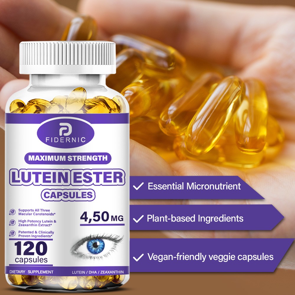 120pcs Lutein Softgels 480mg – Antioxidant Eye Health Vision Support Supplement