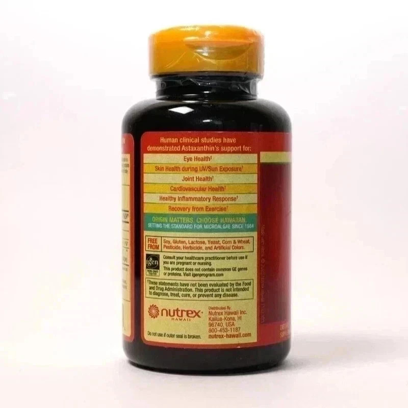 BioAstin Hawaiian Astaxanthin 12 mg – 120 Softgels | Exp 02/2028 (2 Pack)