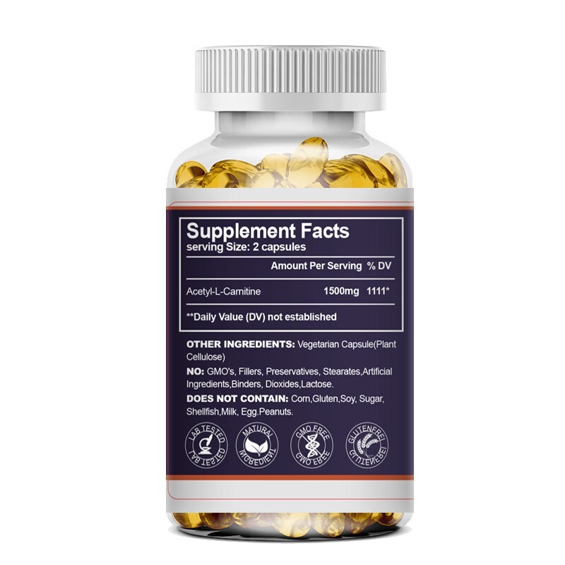 LN ACETYL L-CARNITINE 1000mg TABLETS Nervous System Health Antioxidant CAPSULES