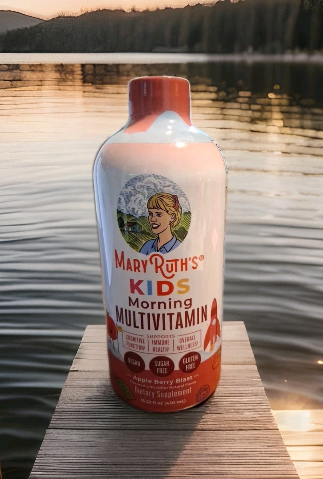 Mary Ruth’s Kids Morning Multivitamin, Apple Berry Blast, 15.22 fl oz Exp 12/26