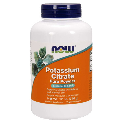 POTASSIUM CITRATE Pure Powder 340 grams 12 oz Now Foods 243 Servings per bottle