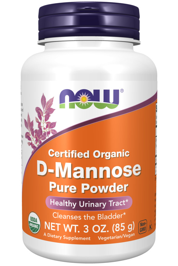 Now Foods Organic D-Mannose Pure Powder 3 oz Urinary Tract Healthy Bladder 8/26E