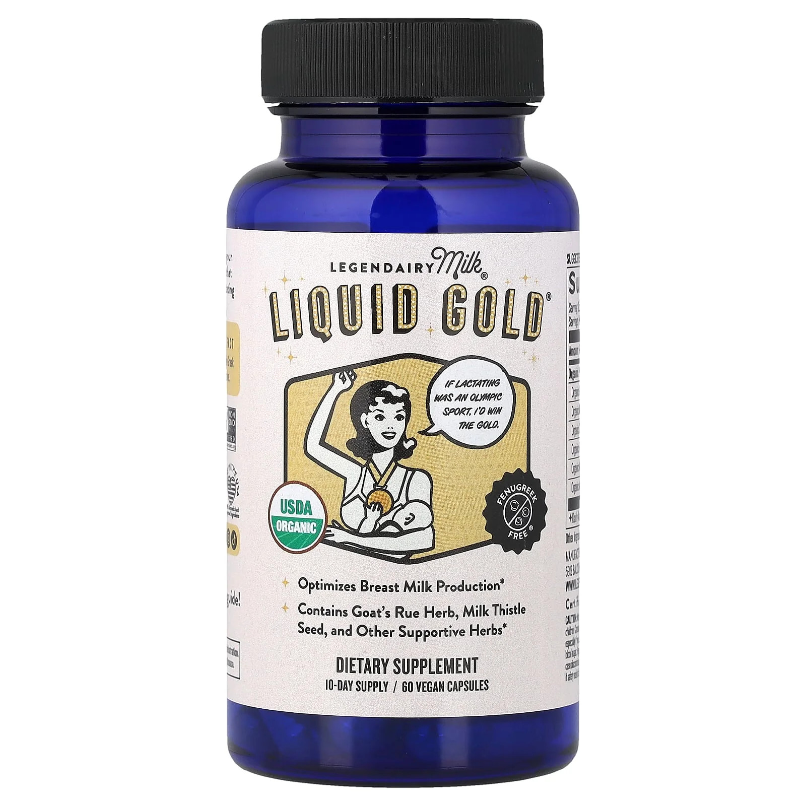 2 X Legendairy Milk, Liquid Gold�, 60 Vegan Capsules