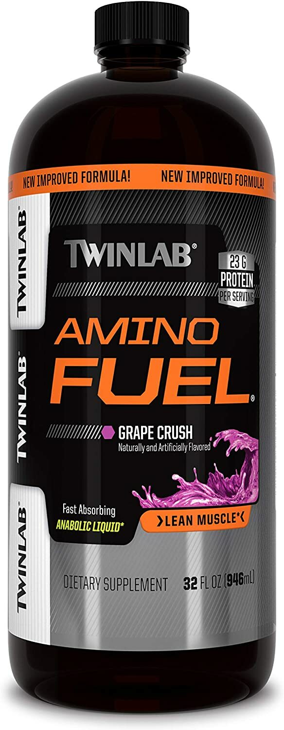 Twinlab AMINO FUEL 32 fl oz Liquid Aminos GRAPE BUILD MUSCLE *FREE Shipping*