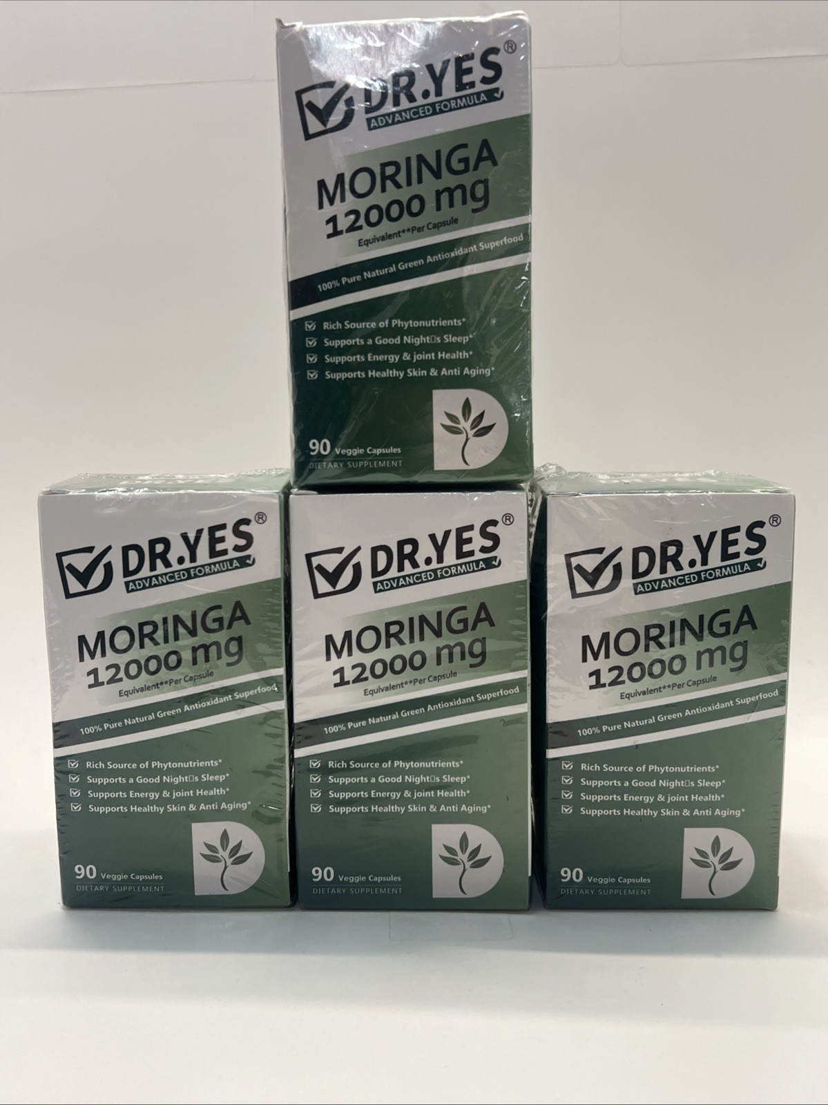 4x Dr. Yes Advanced Formula Moringa Capsules 12000mg 90ct (360 Total) EXP 06/27