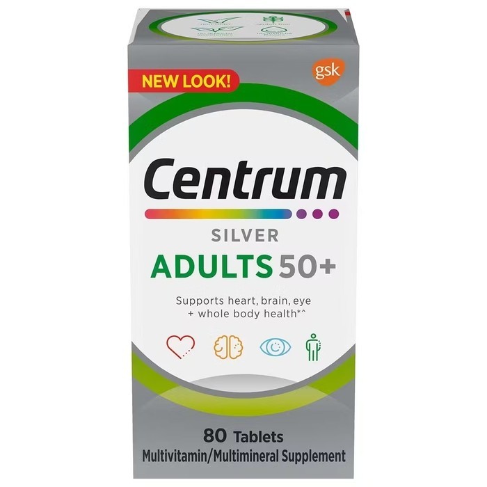 Centrum Silver Men 50+ Multivitamin/Multimineral Supplement Tablets 100