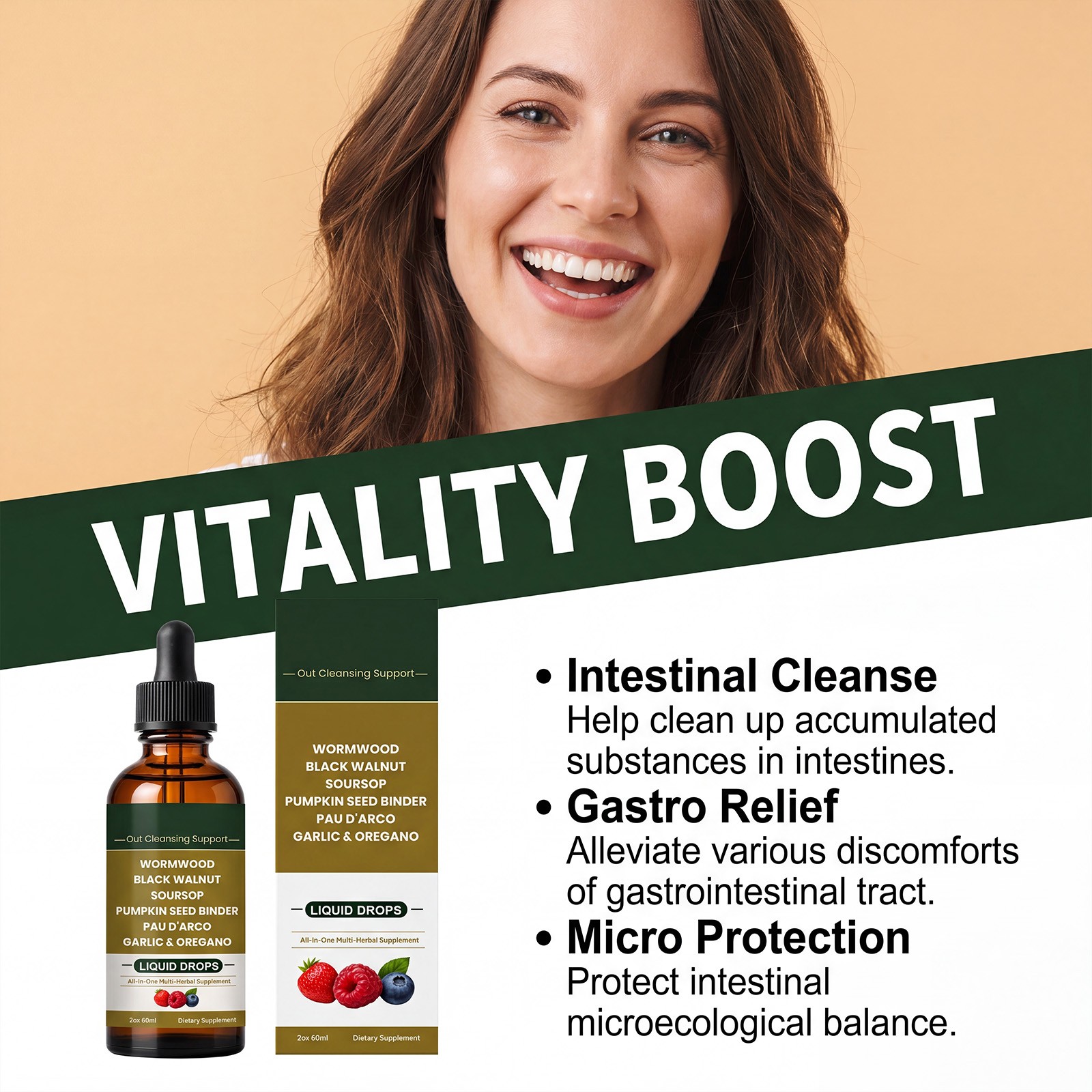 LUMVELLE Wild Harvested Wormwood Herbal Liquid Botanical Supplement Drops 1-5pcs