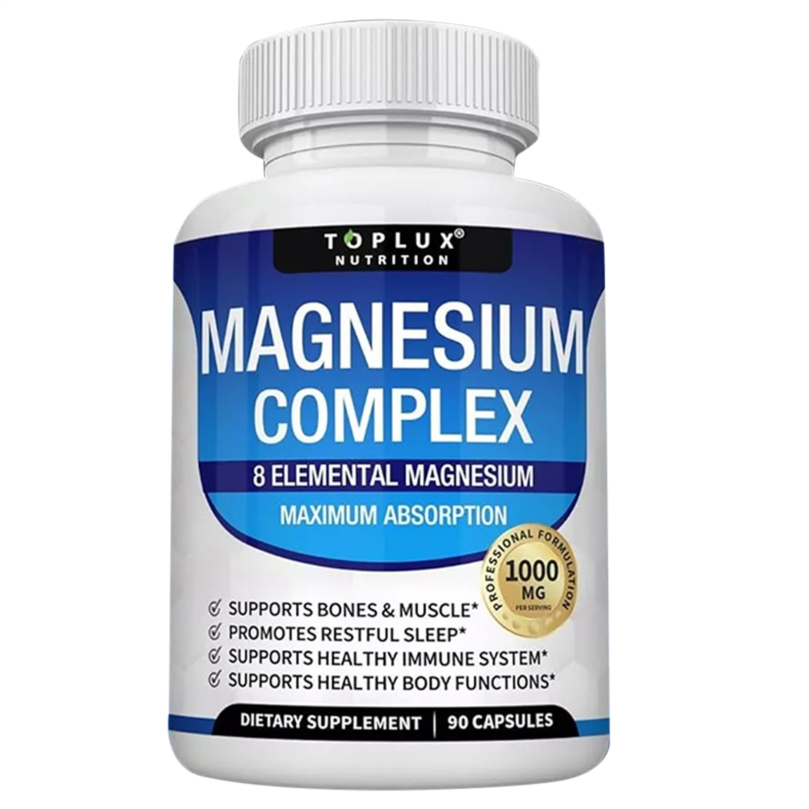 Magnesiumkomplex 1000 mg, 8 elementares Magnesium, glutenfrei – gentechnikfrei