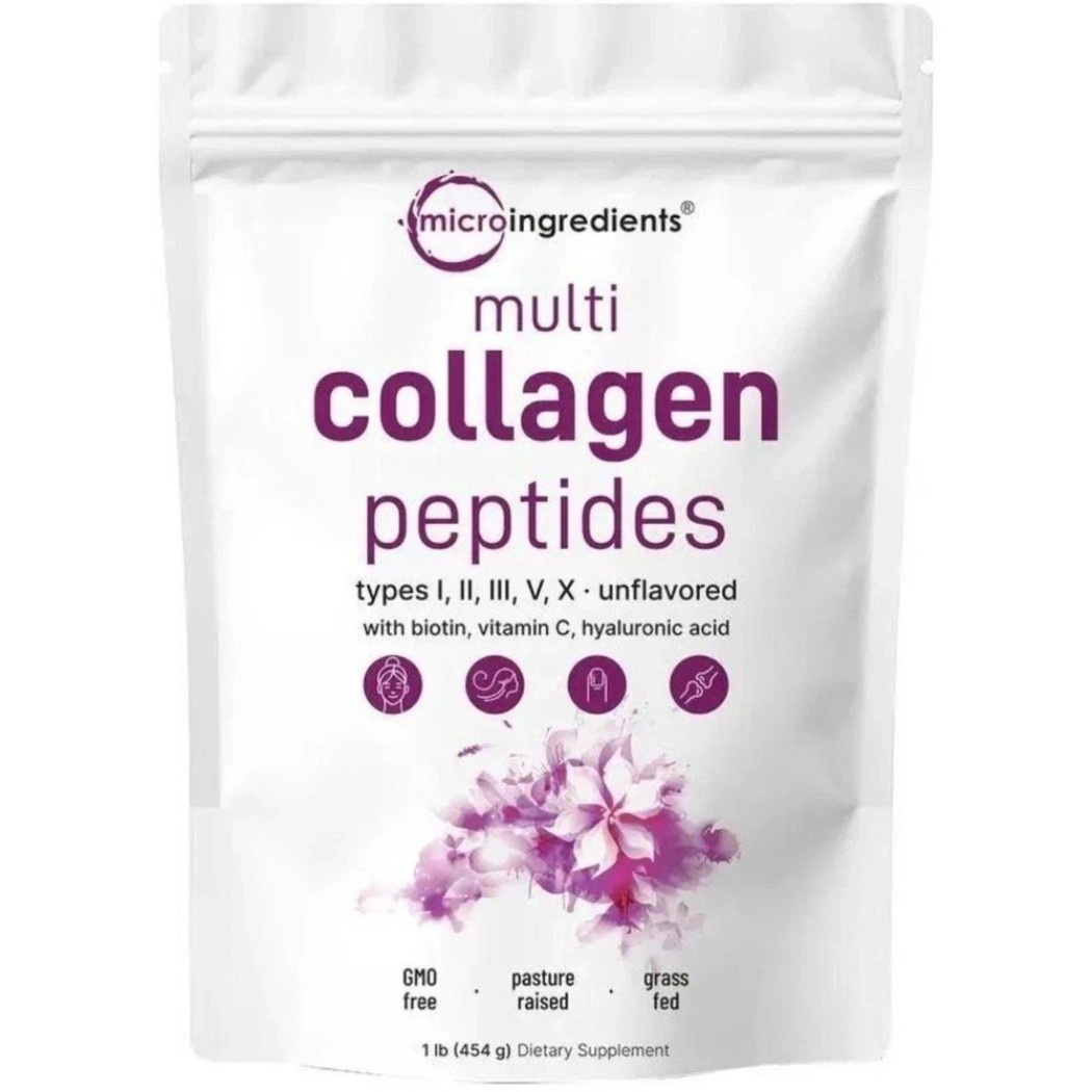 1LB – 2LB Multi Collagen Peptides Powder Type I II III V X Hydrolyzed Protein
