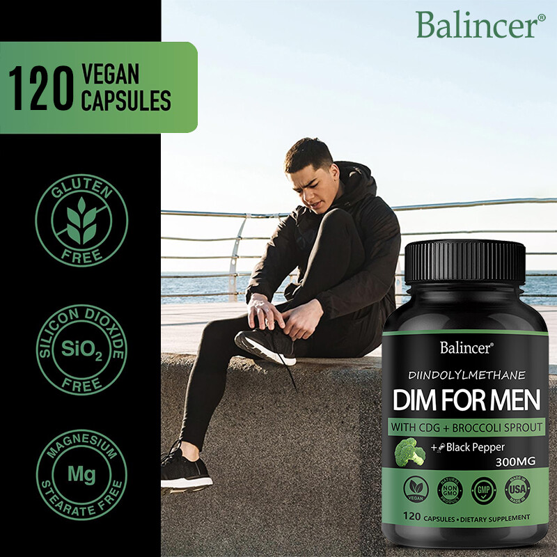 DIM(Diindolylmethane) 300mg-with Black Pepper-Premium Hormonal Support Formula
