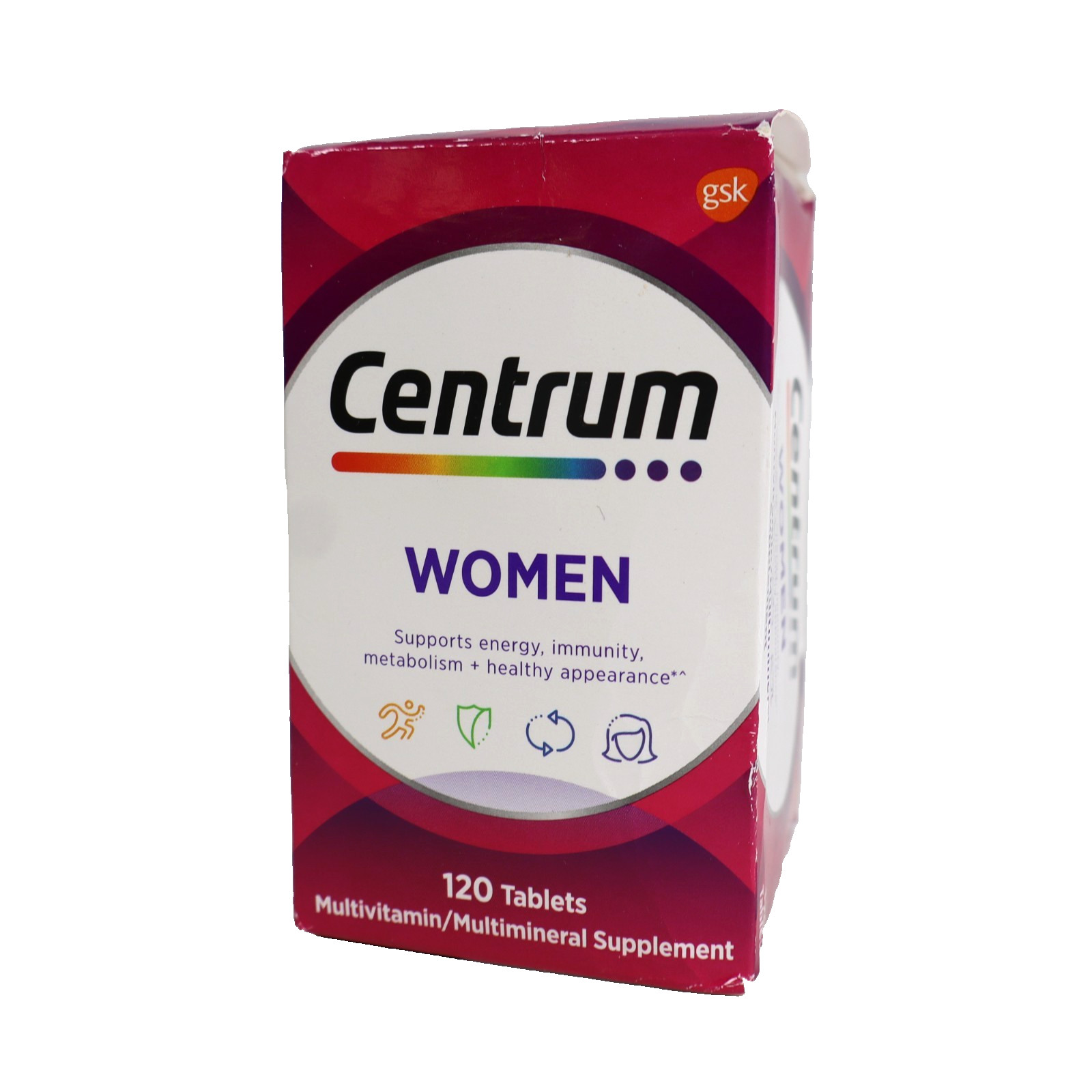 Centrum Women Multivitamin/Multimineral Supplement Tablets – 120ct EXP 05/2026